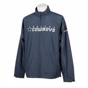 Vintage Rebook On Field Dallas Cowboys Jacket Full Zip Windbreaker Mens Size L